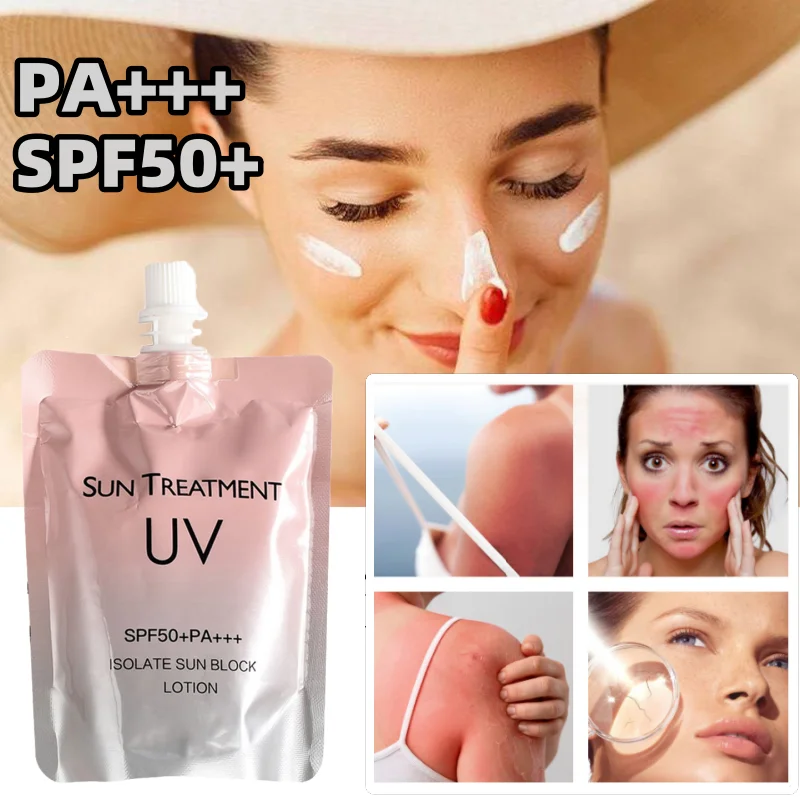 

150ml Sunscreen Refreshing and Long-lasting Waterproof and Sweatproof 3-in-1 Concealer UV Sunscreen Lotion Body Sunscreen