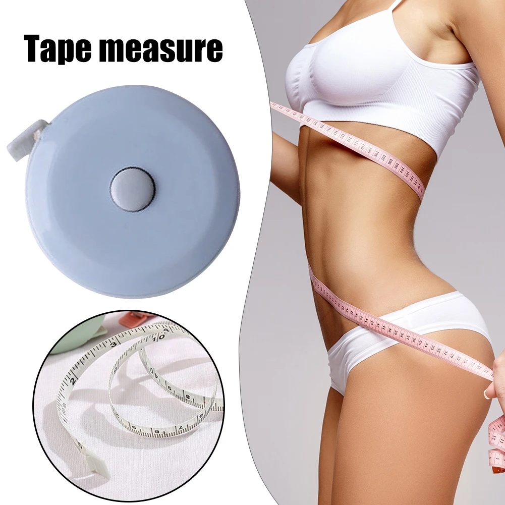 150cm/60 inch Soft Sewing Tailor Tape Measure Retractable Scale Measuring Meter Plastic Tape Body Measurement Centimeter