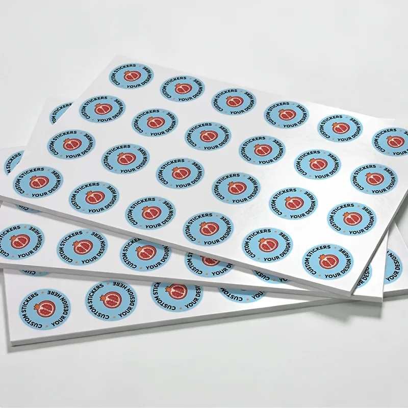 100pcs Custom 4cm Round Stickers - High Viscosity for Gift Packaging & Brand Promotion Wholesale
