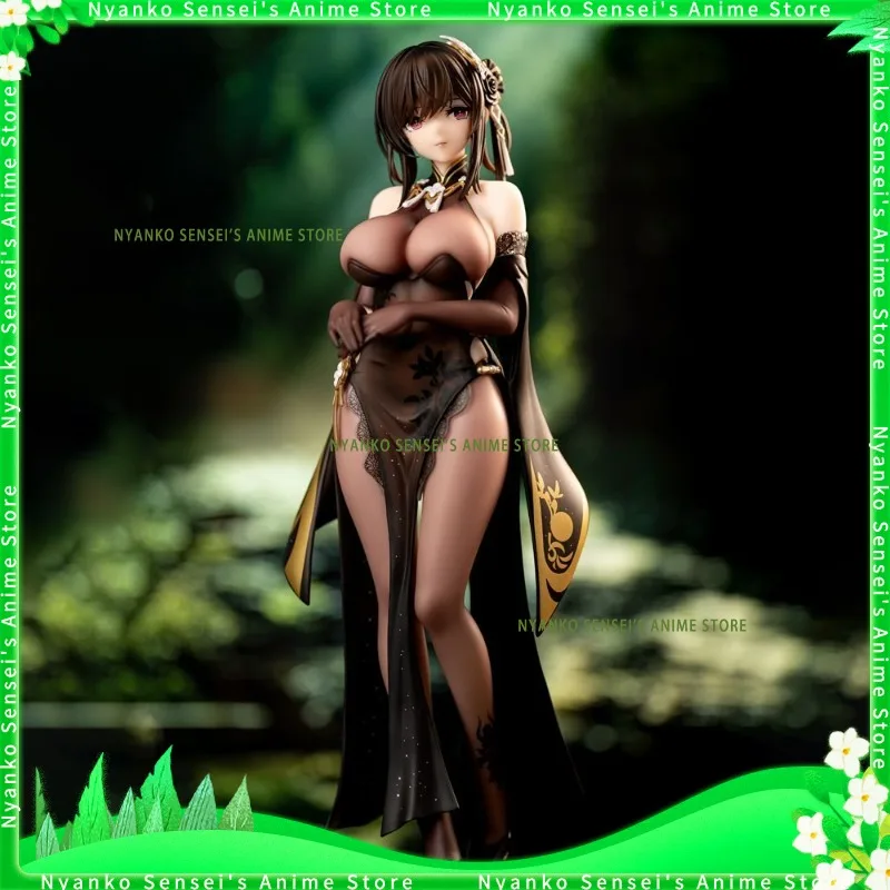 

В наличии Azur Lane Qishehua Garden Zhenhai 26 см китайский стиль Cheongsam фигурка аниме модели игрушка кукла коллекционный подарок