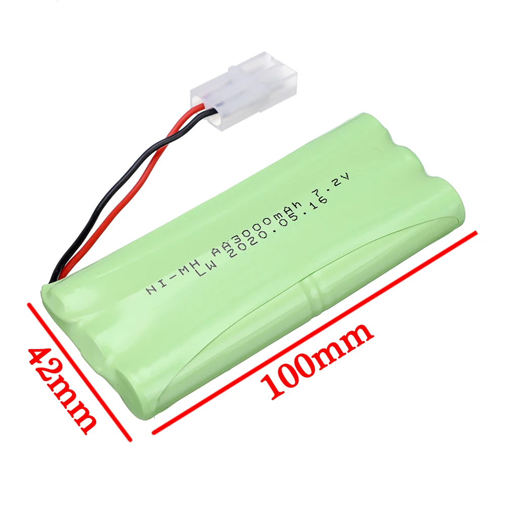 7.2V 3000mah NiMH Battery For Rc toys Cars Tanks Trains Robot Boat Guns Ni-MH 7.2 V 2800mah aa nimh battery Charger Set