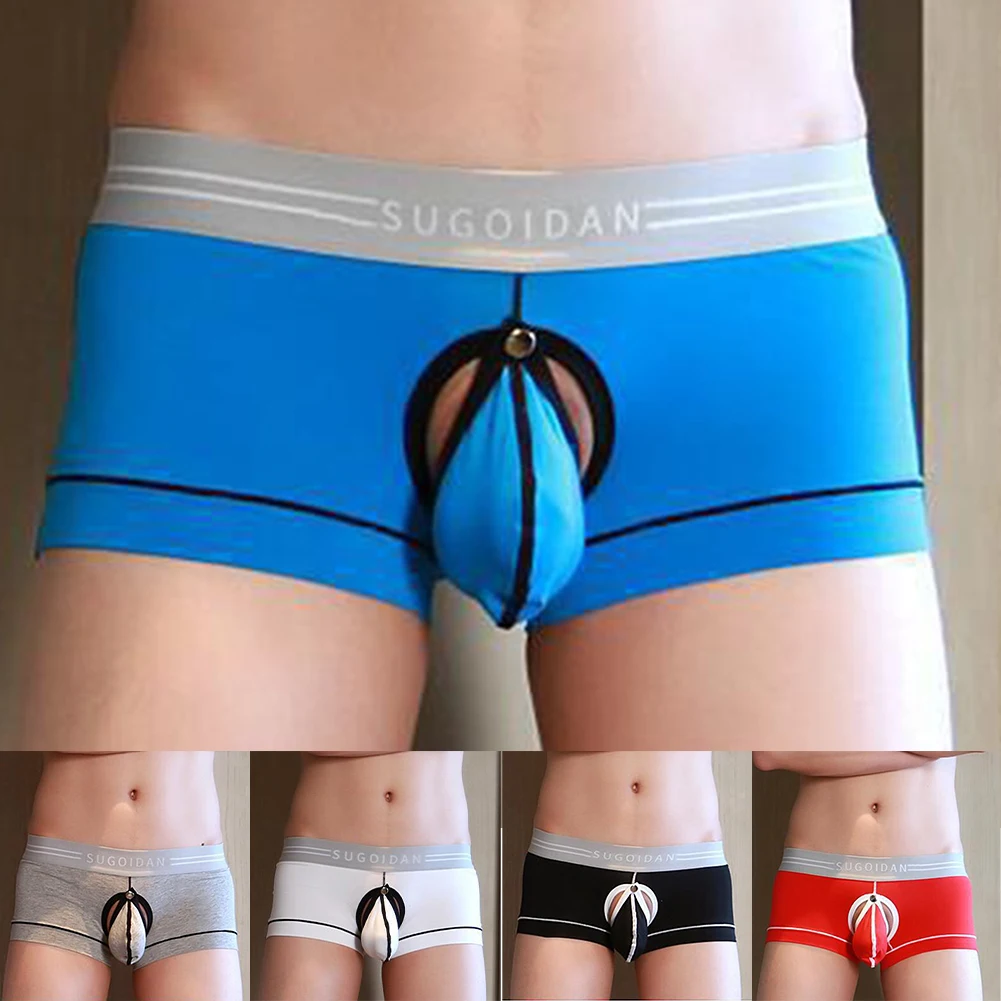 

Everyday Use XL Boxer Shorts Mid Waist Separation Pouch Trunks Boxer Mid Waist 80 Cotton Applicable Gender Male