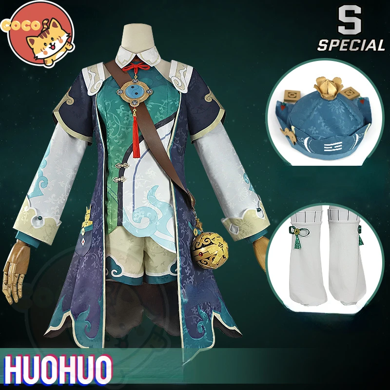 Huohuo Cosplay Fantasia de Trilho Amaldiçoado, Jogo Honkai, Uma Doce Garota, Cos Wig, S