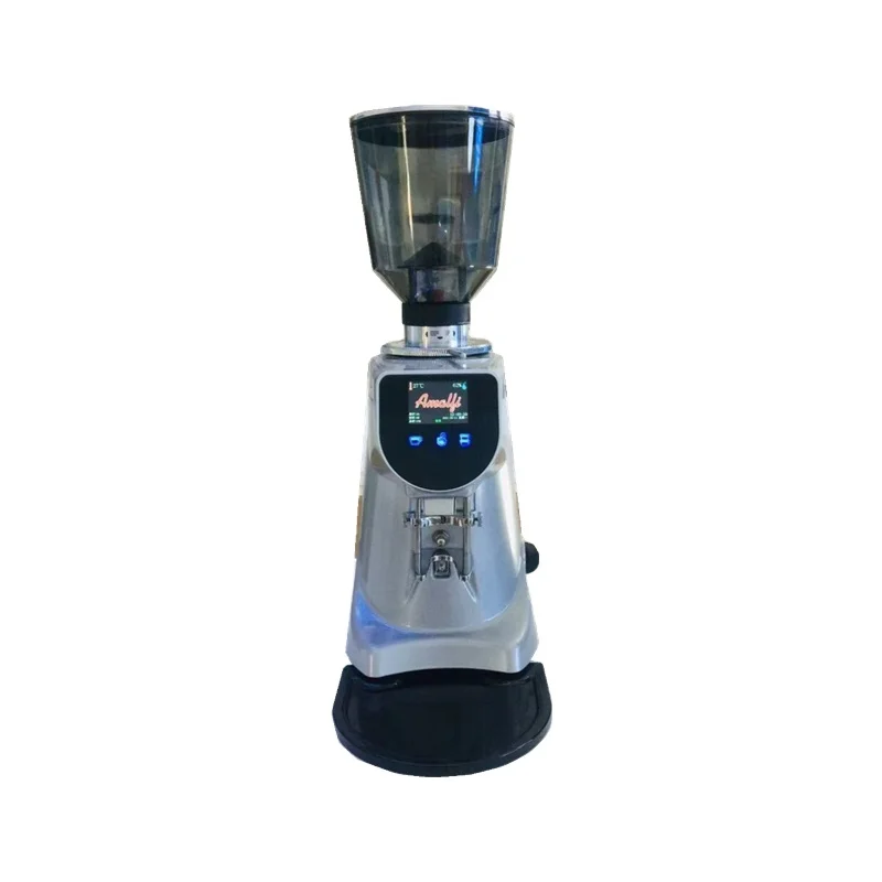 Semi-Automatic ELectric Power Coffee Grinder Flat Burr Variable Speed Hotel Aluminum Commercial Coffee Grinder Machine