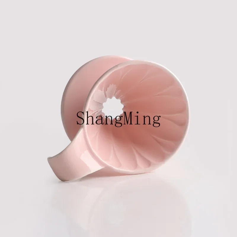 

CLLminimalistZD modern simple ceramic coffee filter cup v60 origami filter cup petal ceramic coffee filter funnel