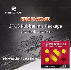 Original Reactor Cabol 2PC Table Tennis Rubber with Cake Sponge Stick Ping Pong Rubber Popular Rubber for Table Tennis Training
