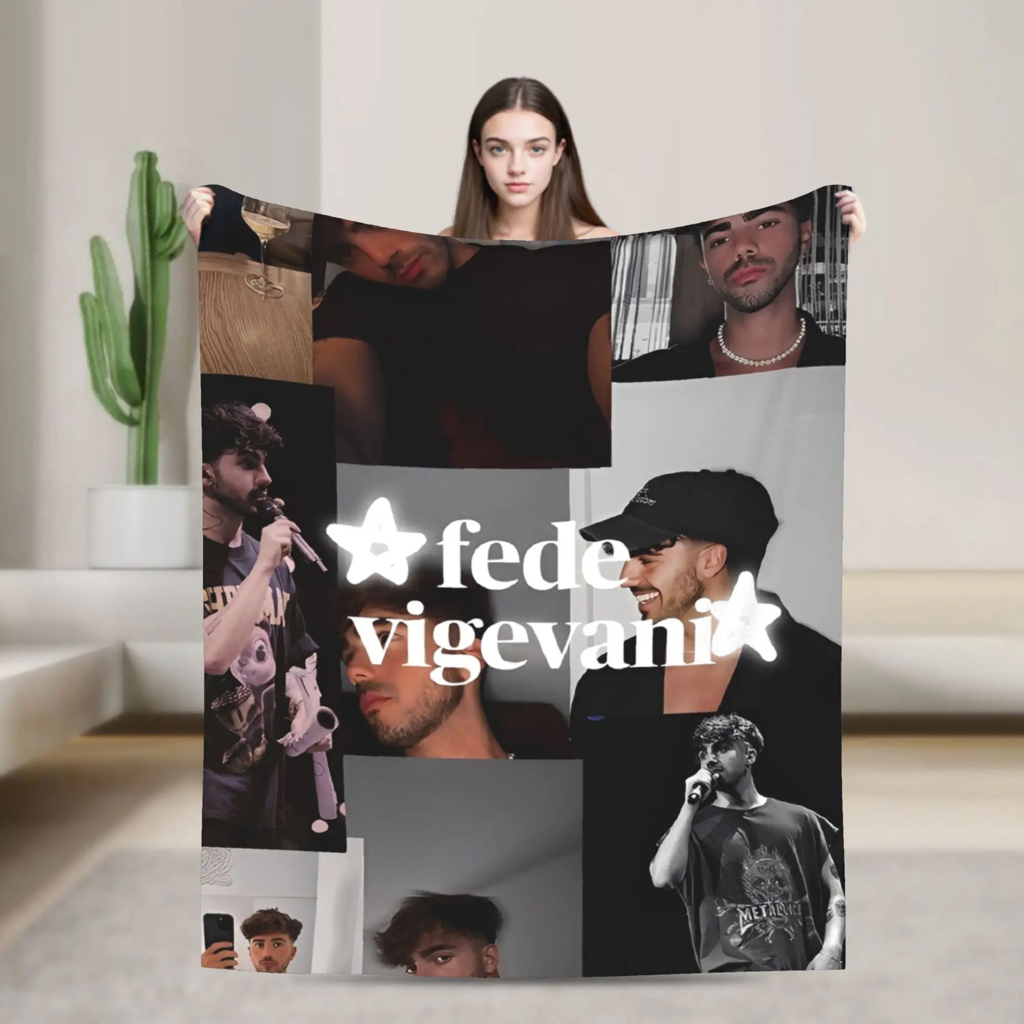 Fede V-Vigevani manta cálida Club Misterios avión viaje manta de felpa decoración del hogar colcha de franela funda de sofá cama