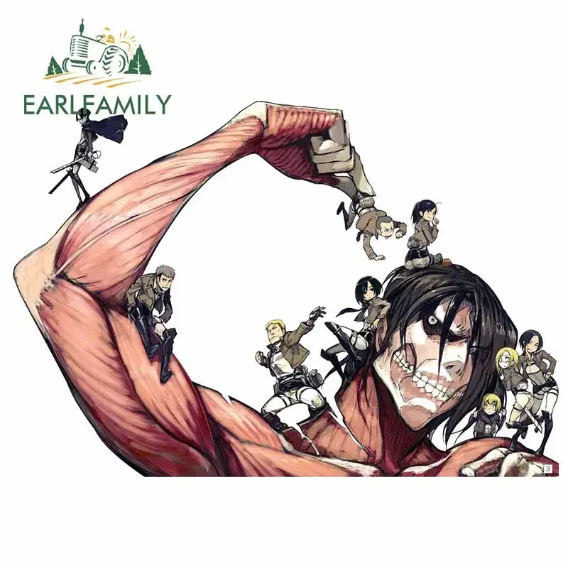 

EARLFAMILY 13cm for Anime Peek Creative VAN Car Sticker 3D Funny Anime Waterproof Decal Suitable for All Types of Vehicles