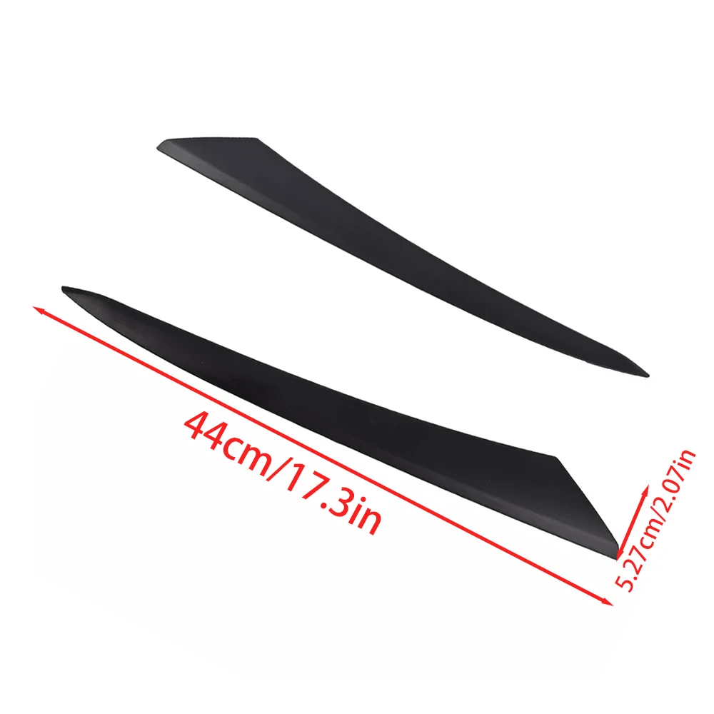 1 Pair Car Headlight Eyebrow Cover Trim Stickers Black For Honda Civic 2022 2023 Car Eyelids Lids decorative accessories view 5