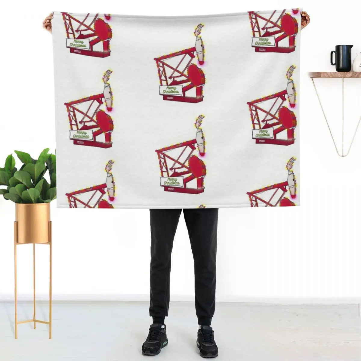 Lufkin Rudolph Oil Pumping Unit Throw Blanket Winter beds Thin Tourist Hair Decoratives Decorative Sofas Blankets
