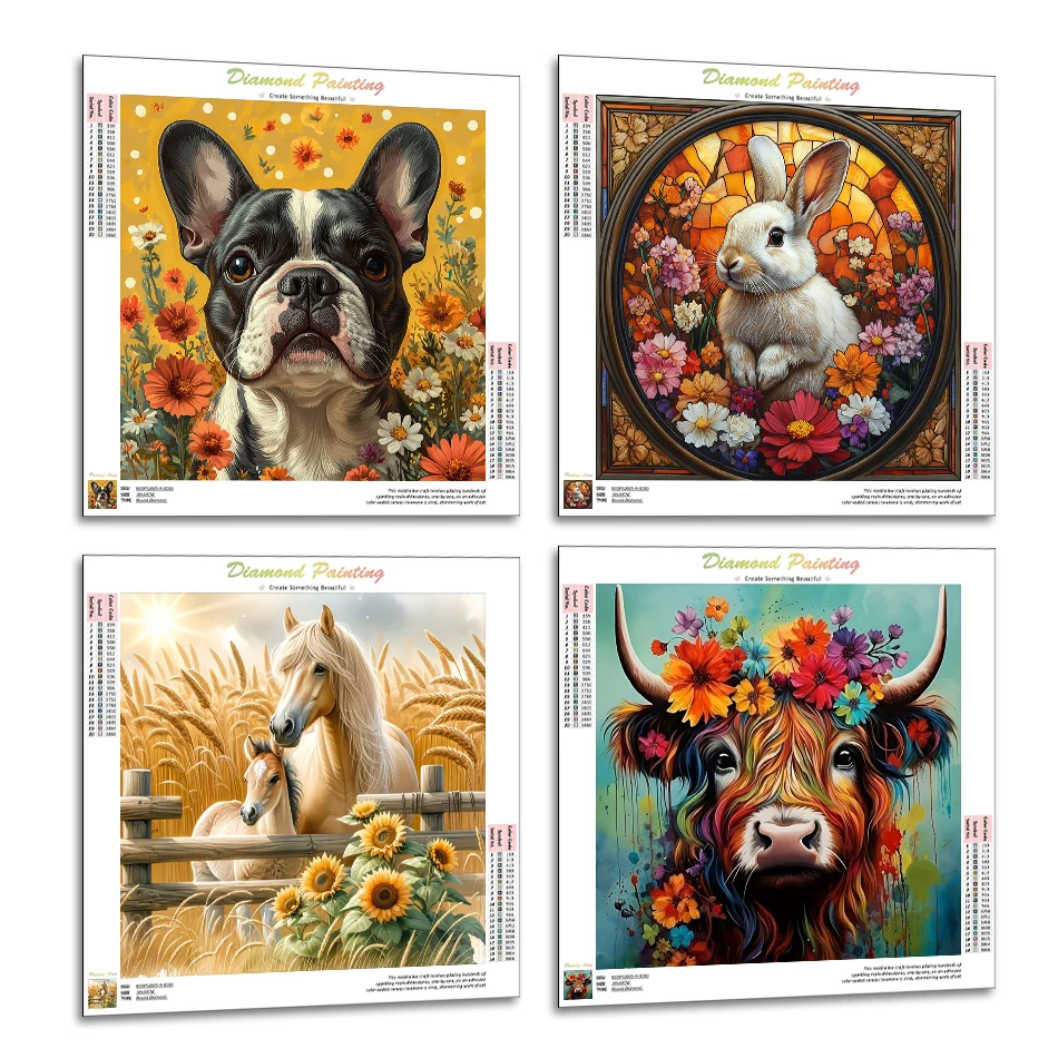 

RUOPOTY Diamond Painting Diamond Mosaic Animals Home Decor Arts Crafts 5D Diamond Pictures Full Square Round Drill Diy Kit Kits