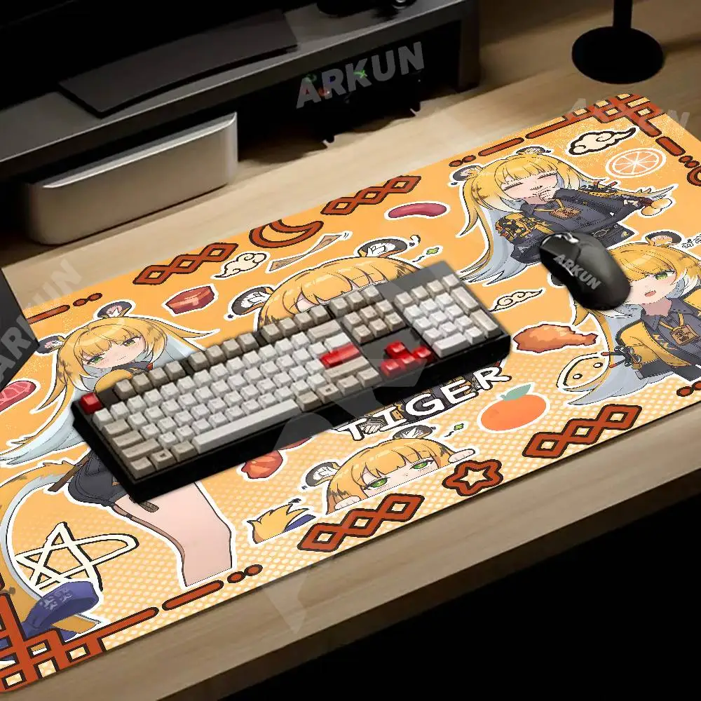 XXL カワイイ ジュフフ ゼンレスゾーンゼロ マウスパッド ゲーマー コンピューターアクセサリー キーボードテーブル 会社 ゲーミング ラップトップデスクアクセサリー PC