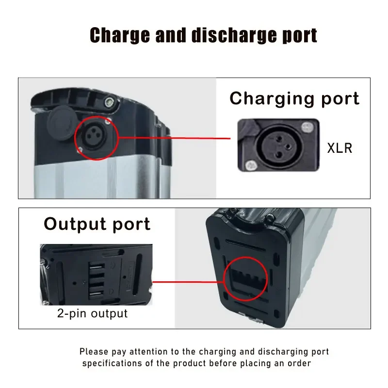 100% original brand new 48V 20Ah-60Ah Silver Fish battery, large capacity lithium-ion electric bicycle universal battery