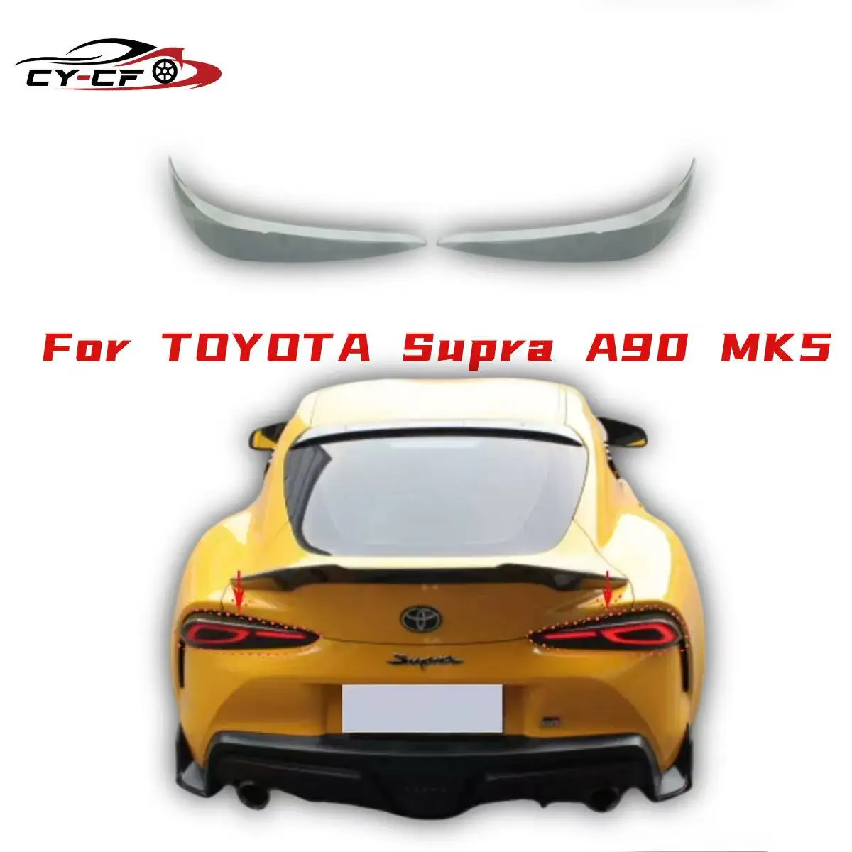 

Car Taillight Cover For Toyota Supra GR A90 A91 MK5 2019-2024 Smoked Taillight Shell Cover Trim Protection Accessories