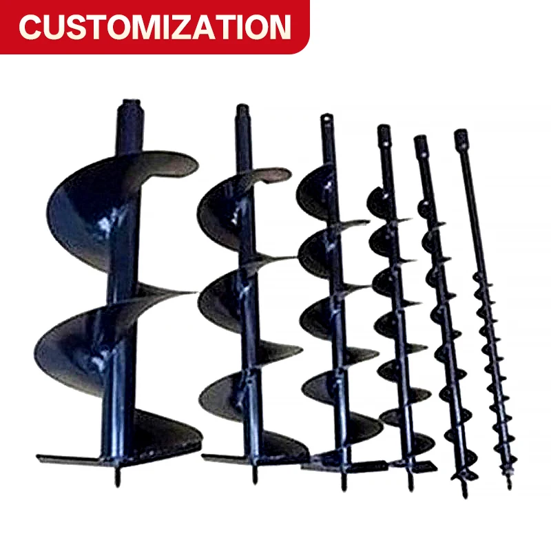 

Garden Auger Drill Bit 4-30mm Spiral Earth Drill for Planting steel durable portable for bulbs seedlings fencing compost