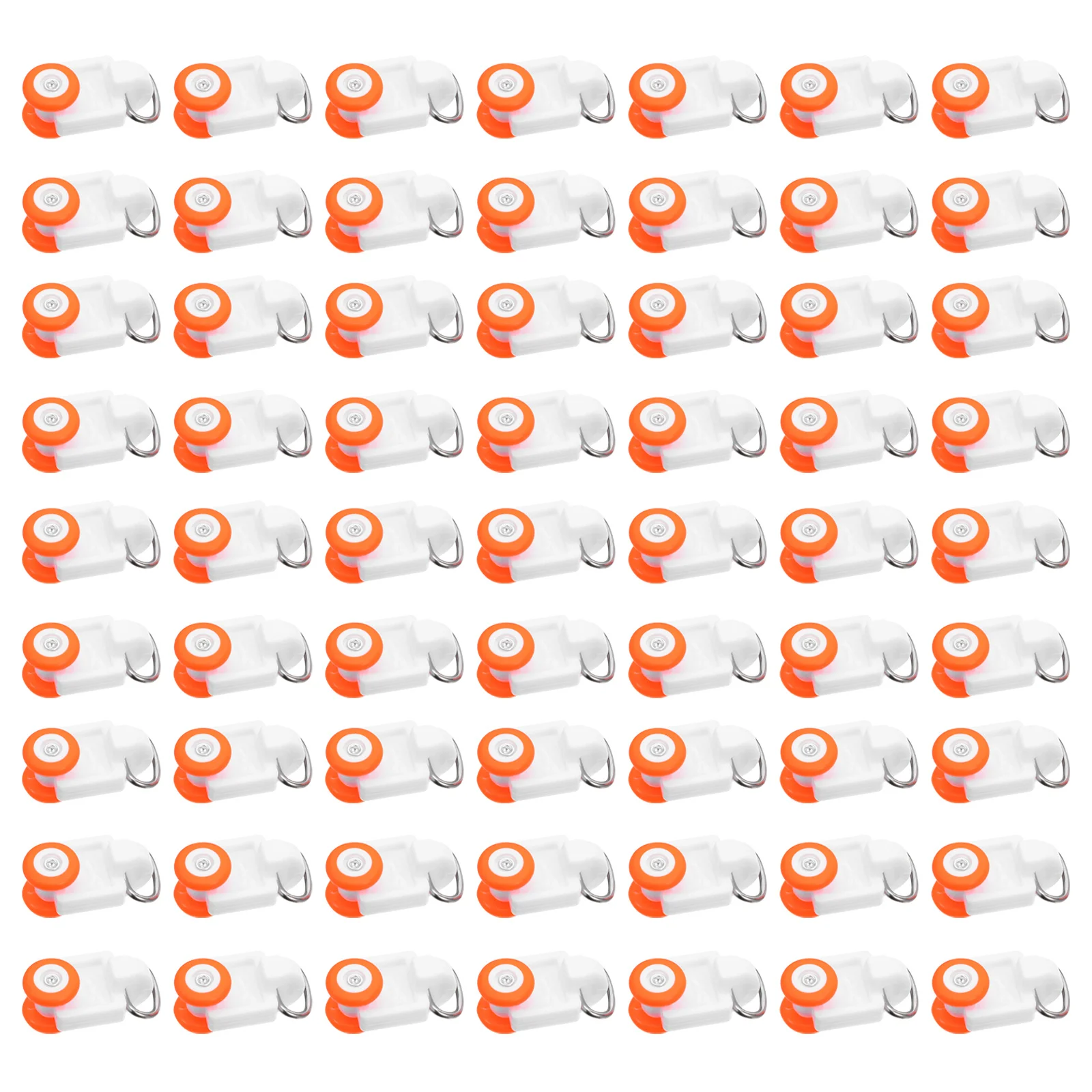 

100Pcs Curtain Track Glider Rollers Twin Wheeled Carriers 12mm Diameter Silent Smooth Sliding Ceiling Curtain Rail Accessories