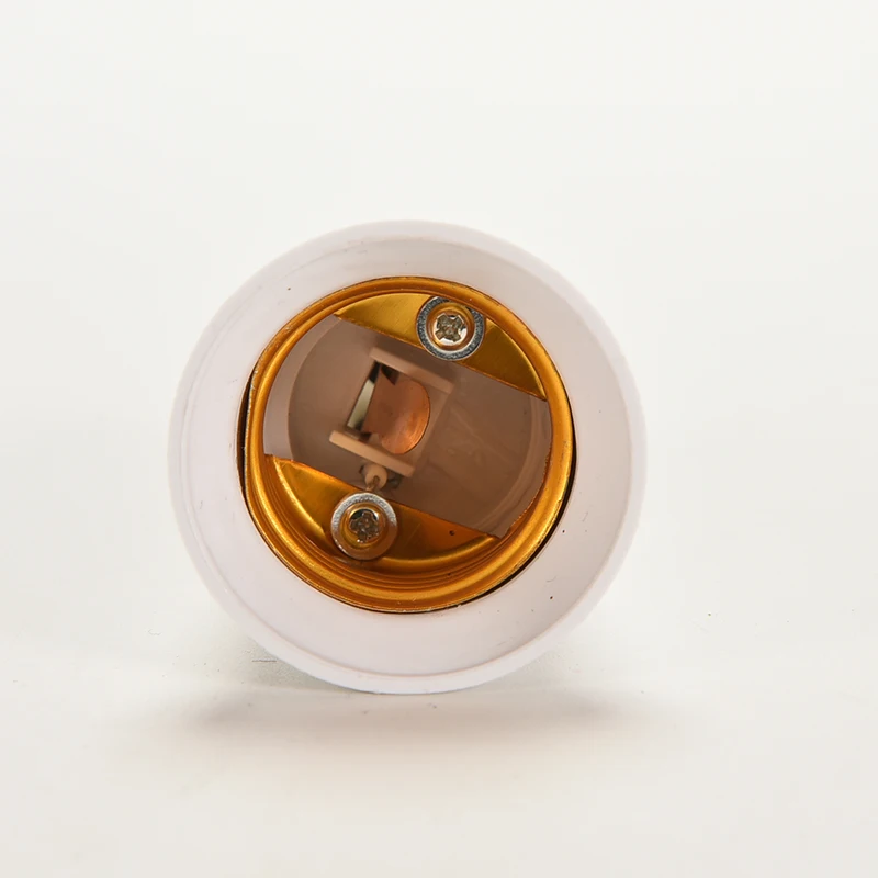 White B22 To E27 Base LED Light Lamp Bulb Fireproof Holder Adapter Converter Change Socket 1PCS