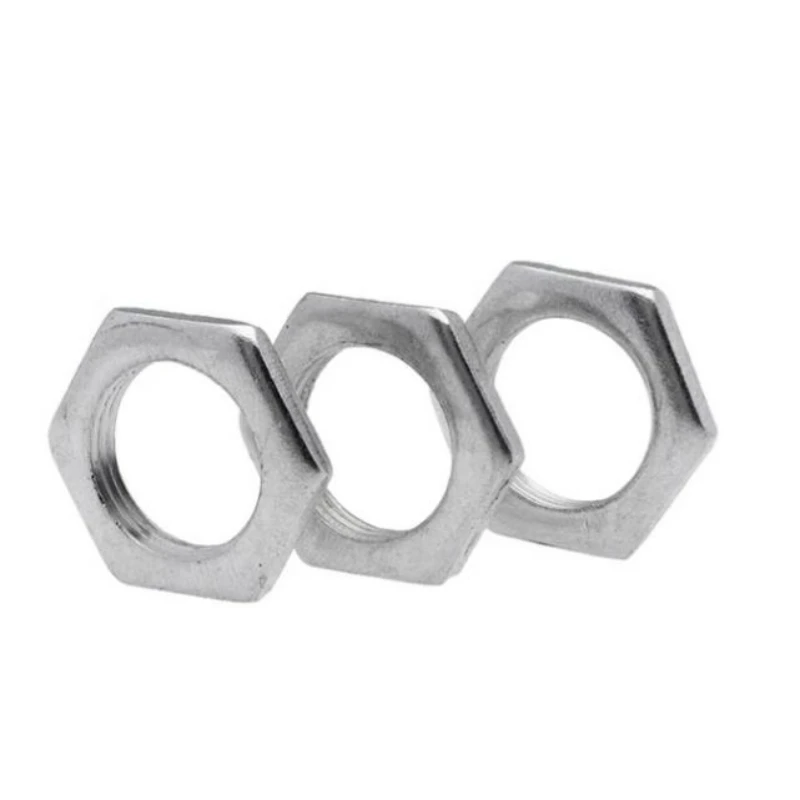 M6 M8 M10 M12 M14 M16 M18 M20- M30 GB808 Galvanized Iron Hexagon Thin Nut Fine Tooth Ultra-Thin Nuts Small Hexagonal Flat Nut