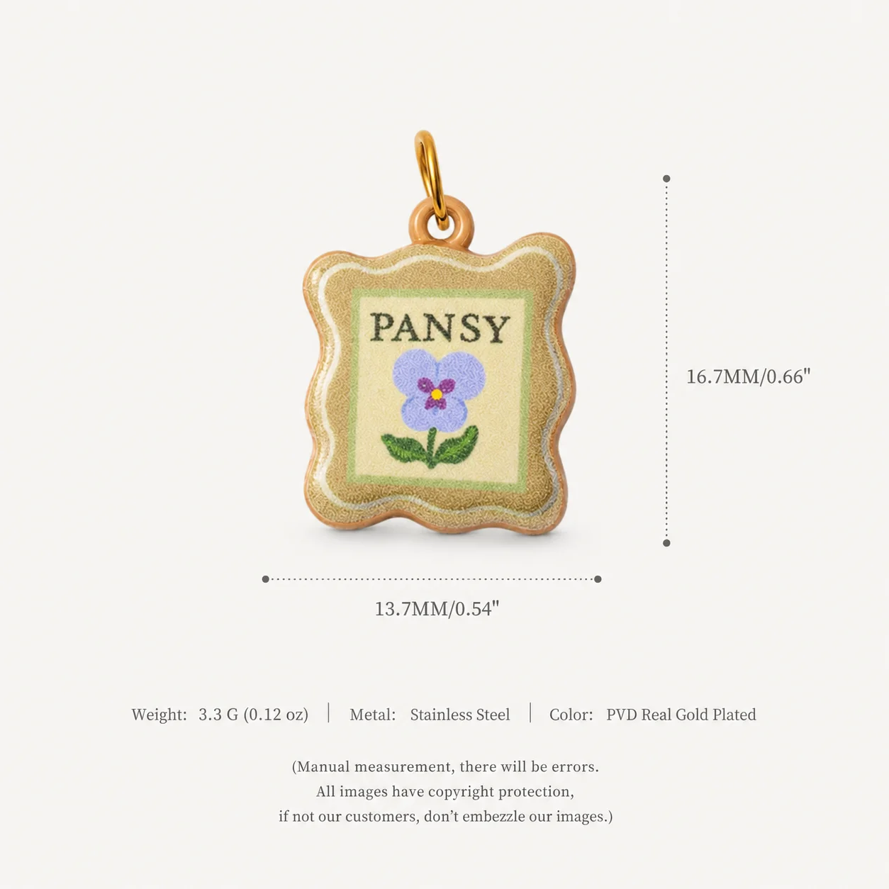 316 Edelstahl Wasserdicht Farbbeständig Niedliche und Vielseitige Blumen-Katzen-DIY-Anhänger-Charms für Schmuck – Detail 5