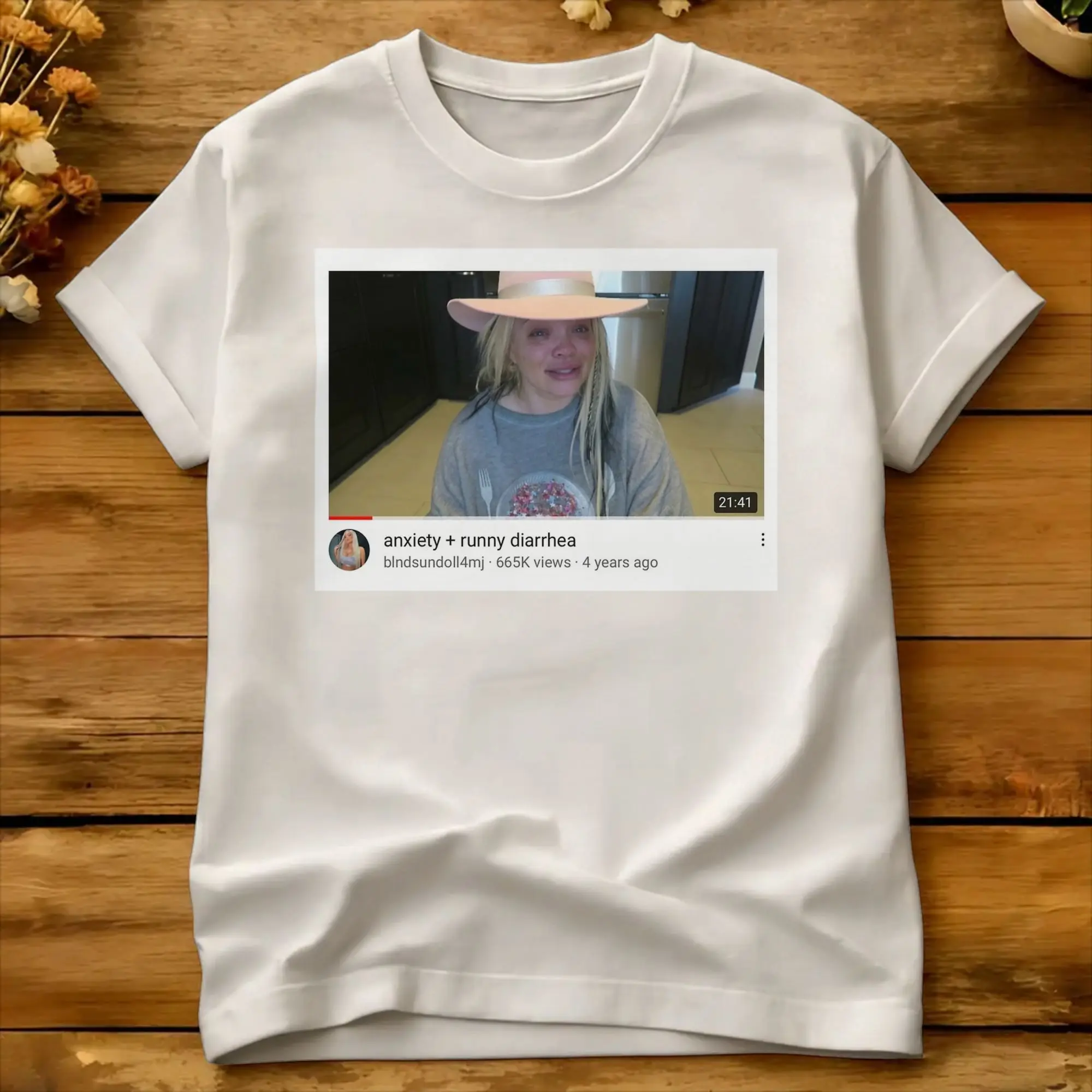 Harajuku T-Shirt Summer Trisha Paytas Tweet Anxiety Runny Diarrhea  Fashion T Shirts  Cotton Tshirt for Men's Short Sleeve Tees