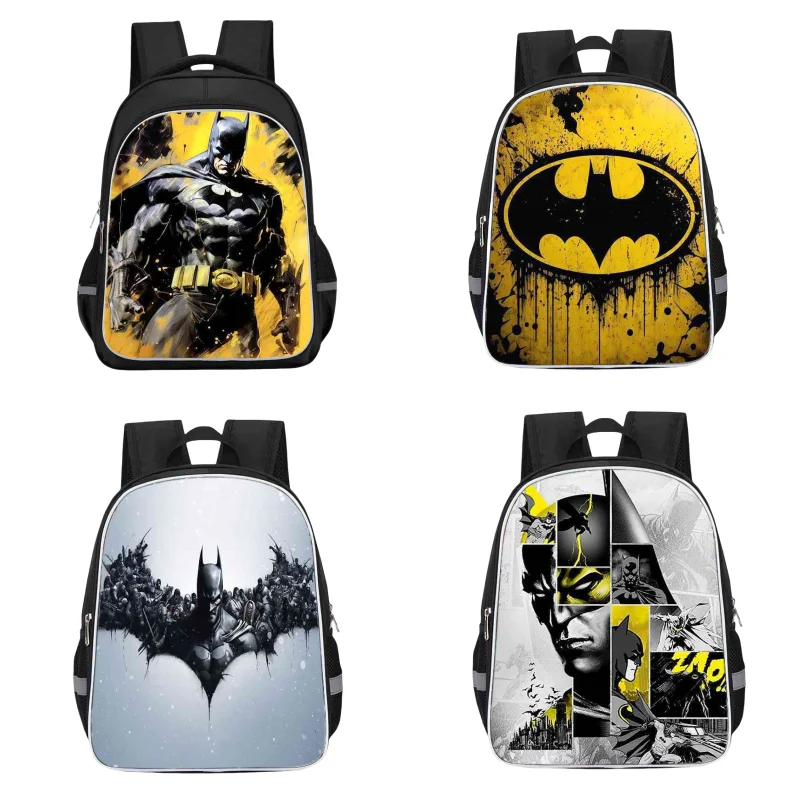 

New Batman Movie Peripherals Creative Personality Cartoon Print Large Capacity Burden Reduction Backpack Boys' Holiday Gifts