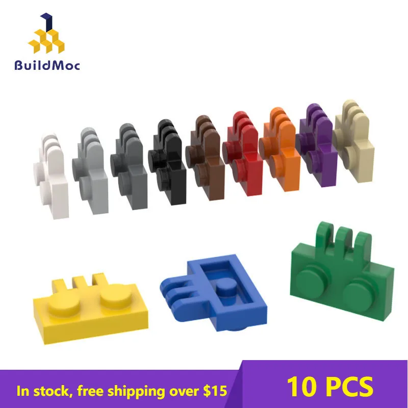 10PCS MOC Bricks 2452 1x2 old-fashioned joint ldd 2452 For Building Blocks Parts DIY Construction Classic Brand Gift Toy