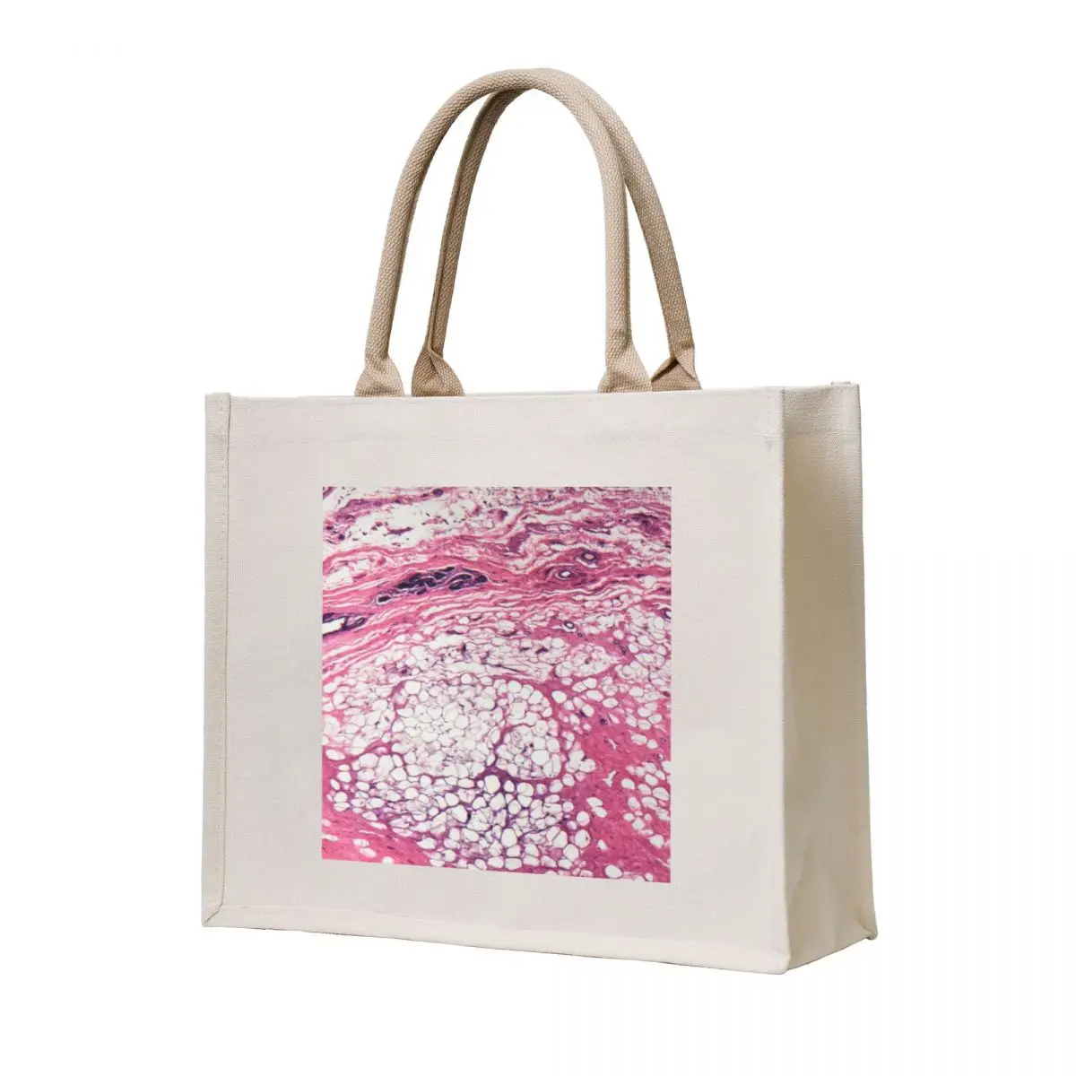 

Human mammary gland cells under the microscope Tote Bag eco pack Women's beach bags women bag