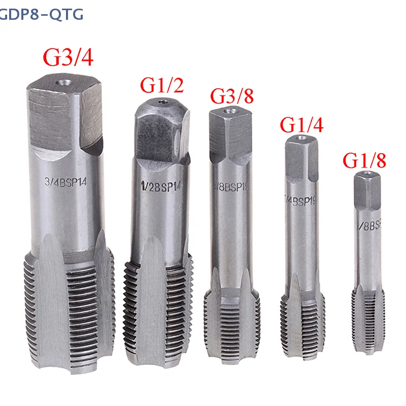 NEW 1PC G1/8 1/4 3/8 1/2 3/4 HSS Taper Pipe Tap BSP Metal Screw Thread Cutting Tool