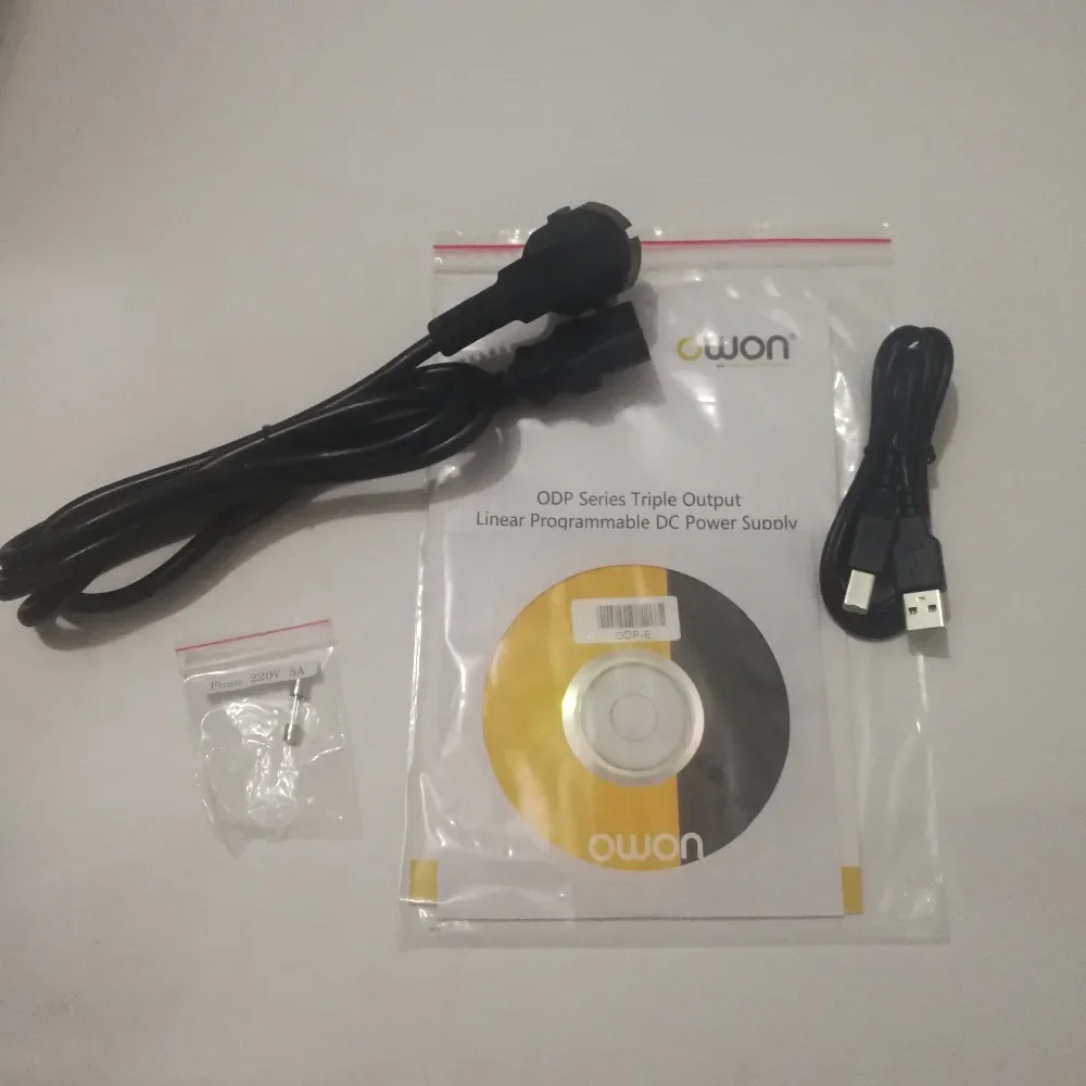 Saída tripla OWON ODP6033 com fonte de alimentação DC programável de 2 canais 0-60V/3A e 0-6V/3A