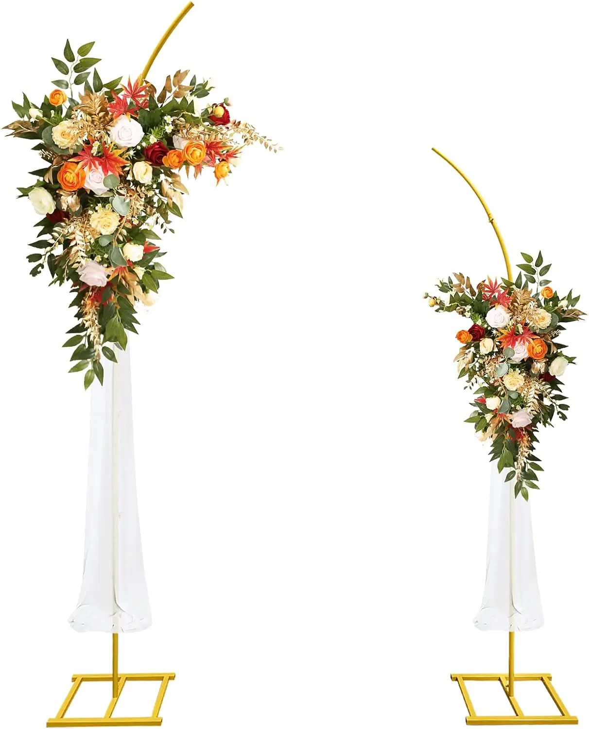 

2pcs Wedding Backdrop Arch Stage Party Welcome Decoration wrought iron Flower Stand Horn Door Arc Home Climbing Vines Stand