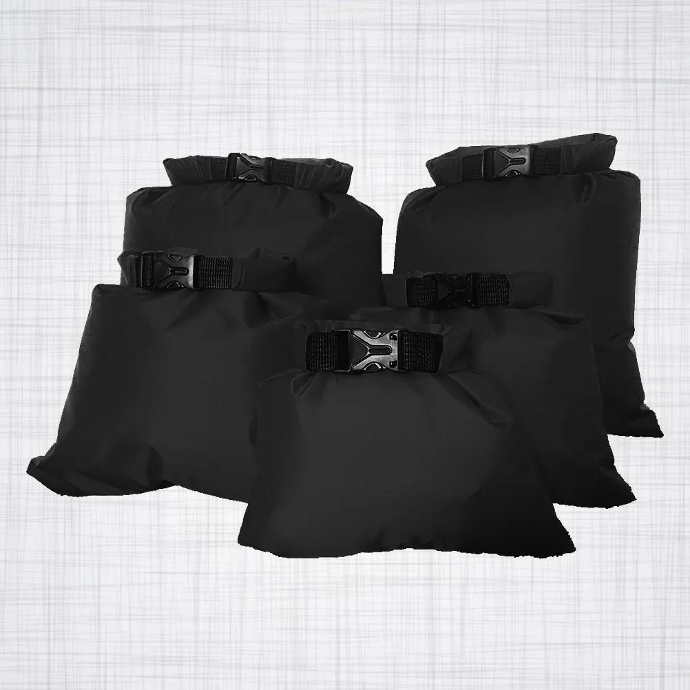 5Pcs Waterproof Dry Bags Lightweight Roll Top Sealed Compression Kayak Boating Rafting Camping Drifting Upstream Multifunctional