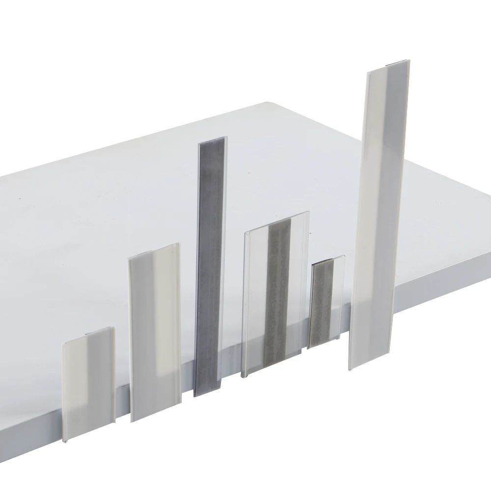 Warehouse Magnetic Data Strip Label Holder Tray Rack Shelf Display Clear Scanner Rail Price Tag Card Sign Frame Clip Talker