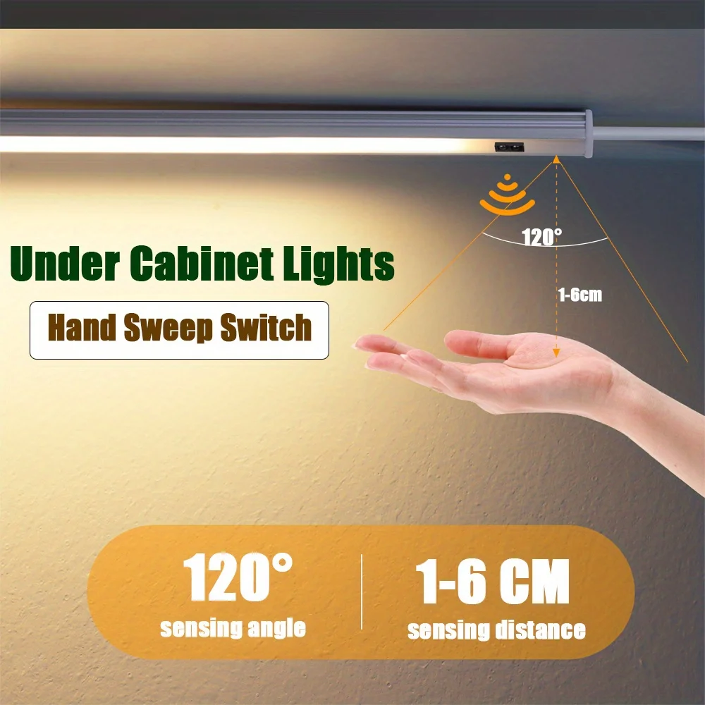 

USB-светильники для установки под шкаф, ночник с датчиком движения, подсветка с датчиком взмаха руки, настольная лампа для чтения, светильники для кухонных шкафов