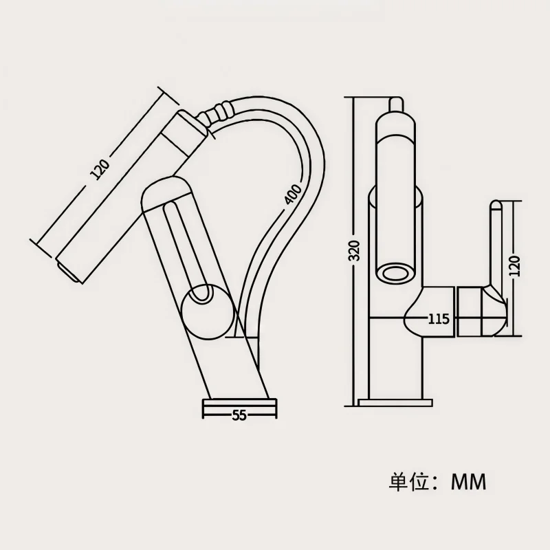 Magnetic Reset Bathroom Washbasin Faucet, Hot and Cold Universal Faucet for Bathroom Cabinet, Multi-Functional Household Use