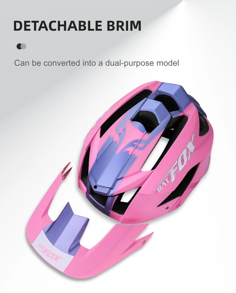 BATFOX Fahrradhelme für Herren und Damen, leichter Rennrad- und Mountainbike-Helm, MTB-Fahrsicherheitshelm, Elektroroller-Fahrradausrüstung – Detail 8