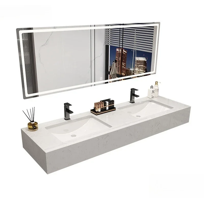 

Bathroom cabinet, double basin combination, washstand, double basin washbasin.