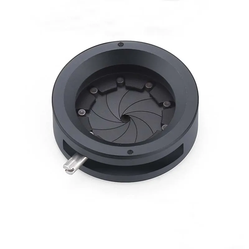 1-10.4MM Amplifying Diameter Zoom Optical Iris Diaphragm Aperture Condenser for Digital Camera Microscope Adapter with 9 Blades