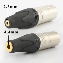 High Quality HIFI NEUTRIK 4.4mm/2.5mm TRRS Balanced Female to 4pin Balanced XLR Male Converter Adapter