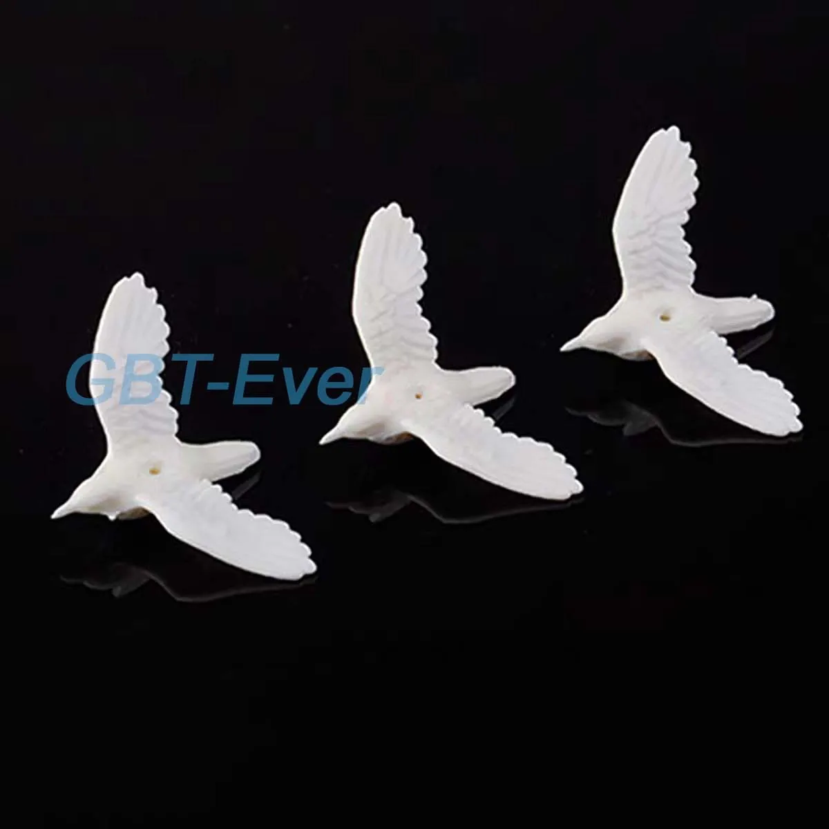 5Pcs Miniature White Pigeons Animal Bird Model Doll House Fairy Home Decor for Garden Zoo Scene Making Material