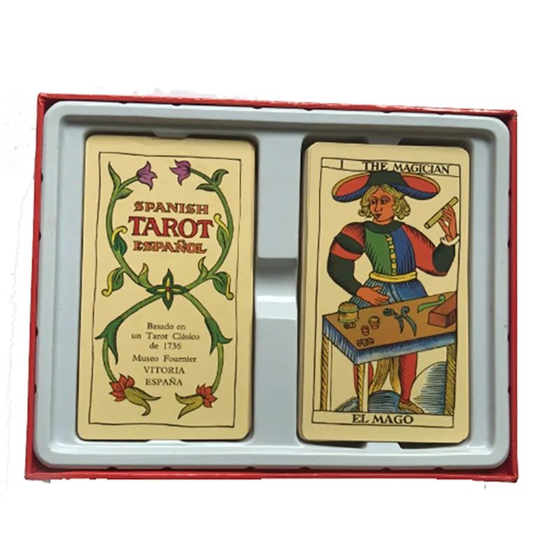 Tarot of Marseille cards Spanish & English version 78 +22 pcs/set boxed playing card tarots card board game