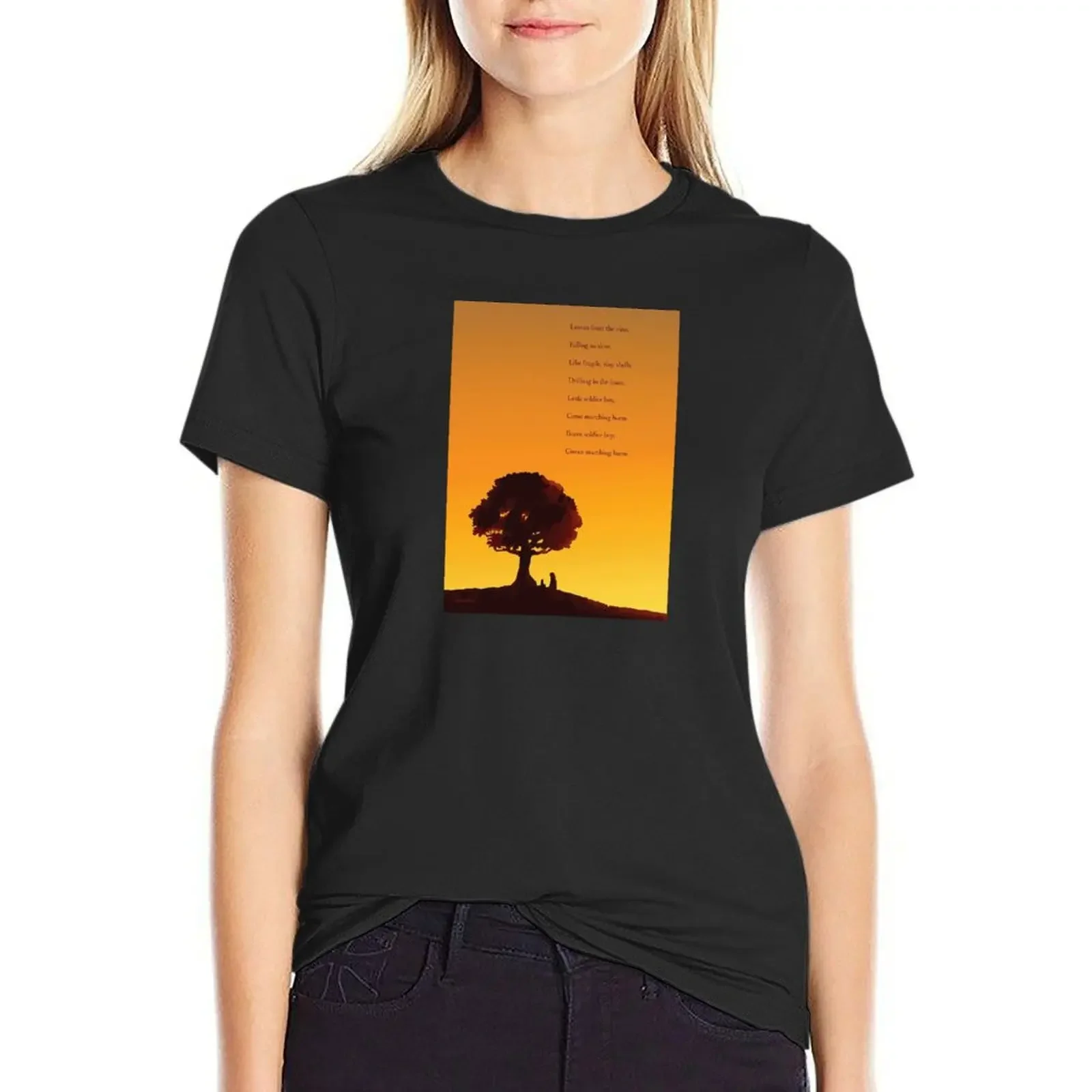 

Uncle Iroh - Leaves from the Vine Poster T-Shirt blacks Short sleeve tee sports fans Women's tee shirt