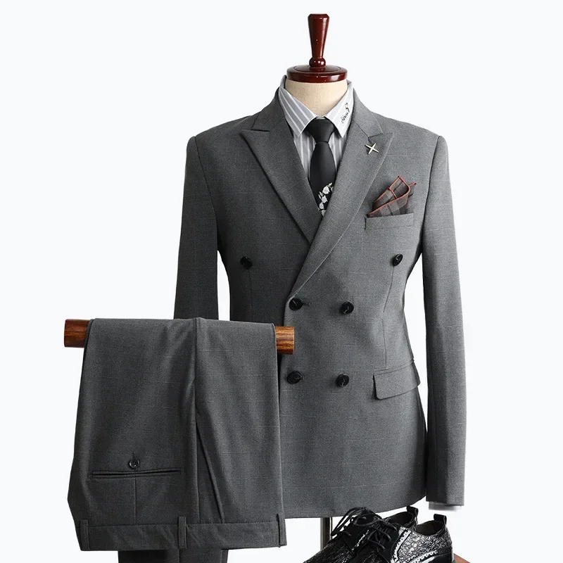 (64) Customized New Men's Business Slim Groom's Suit and Wedding Dress