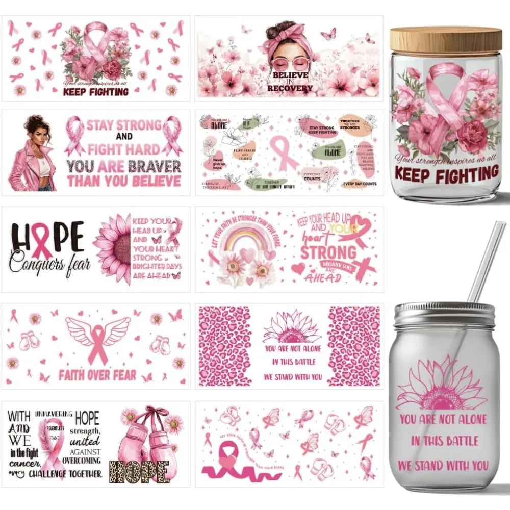 10 Pcs Pink Ribbon … - image