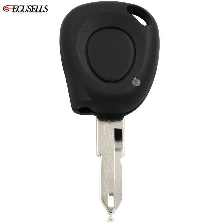 Ecusells 1 Button Remote Smart Car Key Housing Cover Fob for Renault Megane Clio Scenic with Uncut Blade