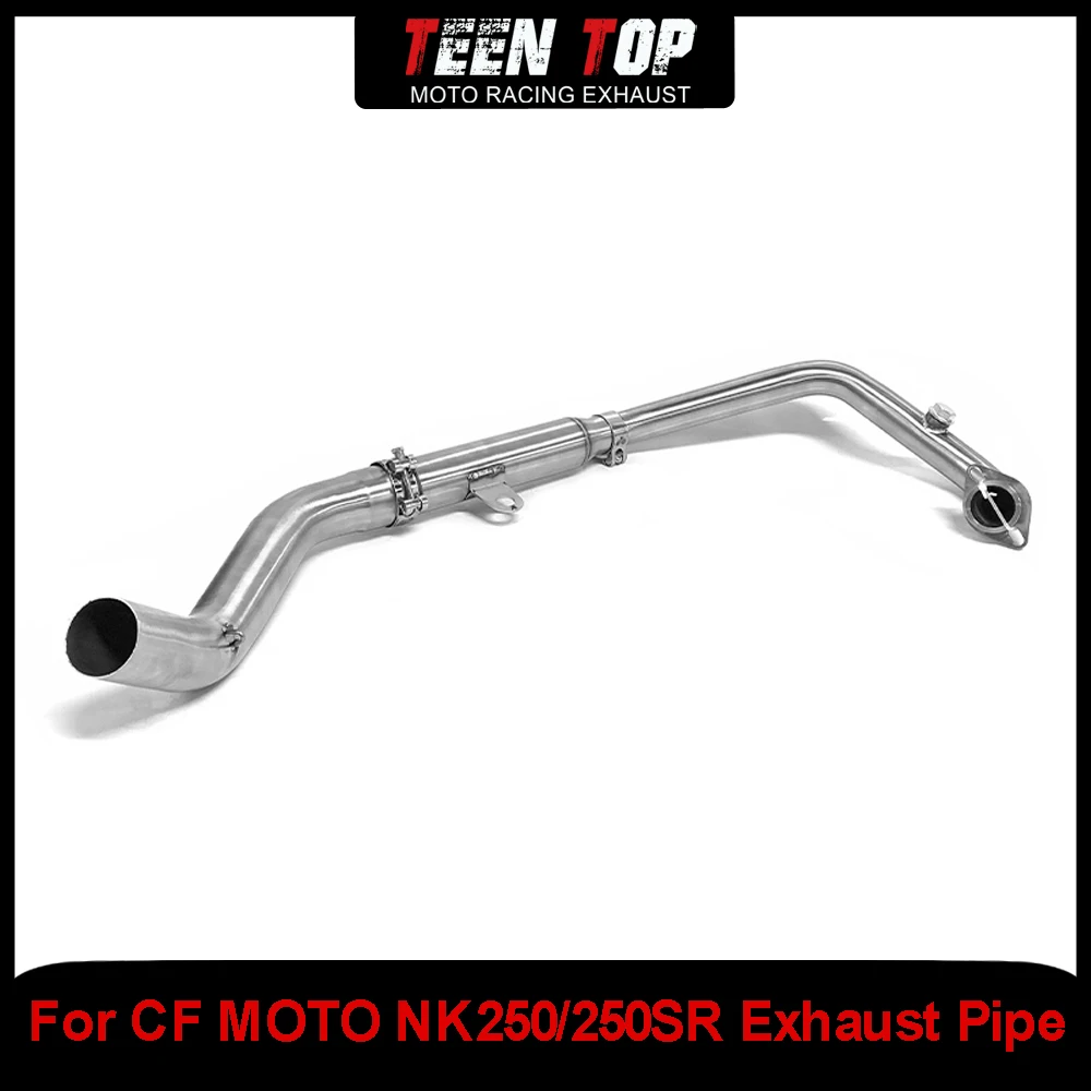 Motorcycle Exhaust Escape For CF MOTO NK250/250SR Exhaust Pipe Moto Modified 51mm Silp On Front Link Pipe Muffler