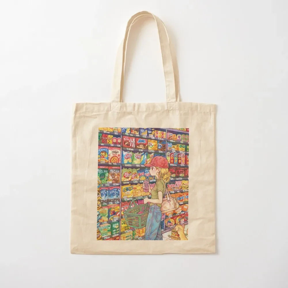 

supermarket Tote Bag Canvas shoulder bag sacs de shopping tote bag canvas