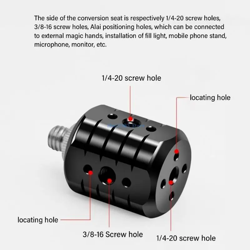 

L4MA Tripod Adapter Tripod Screw Hole Steering Seats Tripod Attachment