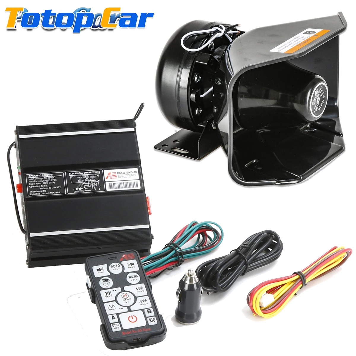 

Car wireless alarm on-board loudspeaker modified siren for clearing the way horn 12v high-power rescue extremely loud