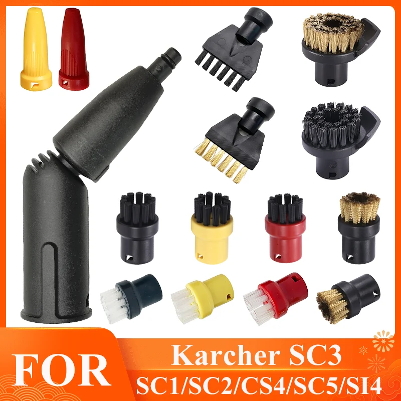 Steam Cleaner Accesssories für Karcher Dampfstaubsauger Kopfteile SC1 SC2 SC3 SC4 SC5 SI4 Düse Reinigungsbürste Accesssories