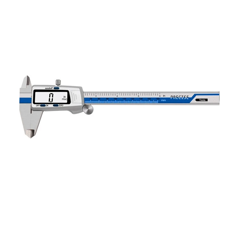 

150Mm Digital Dial Caliper 0.01Mm High-Precision Stainless Steel Caliper Electronic Vernier Fraction/Mm/Inch Display